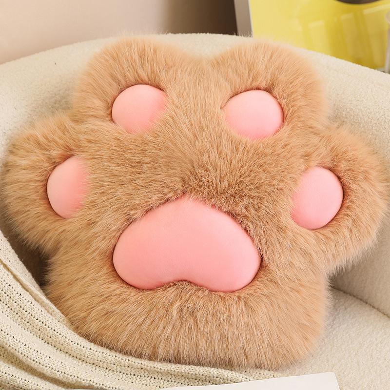 45cm Cat Paw Throw Pillow Soft And Comfortable Home Decoration Pillow Gift Bed Sofa Office Chair Back Furry Cat Paw Cushion