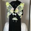 Mesh Tassel Duckbill Clip Imitation Pearl Flower Hair Clip Fairy Large Butterfly Hairpin  Daily