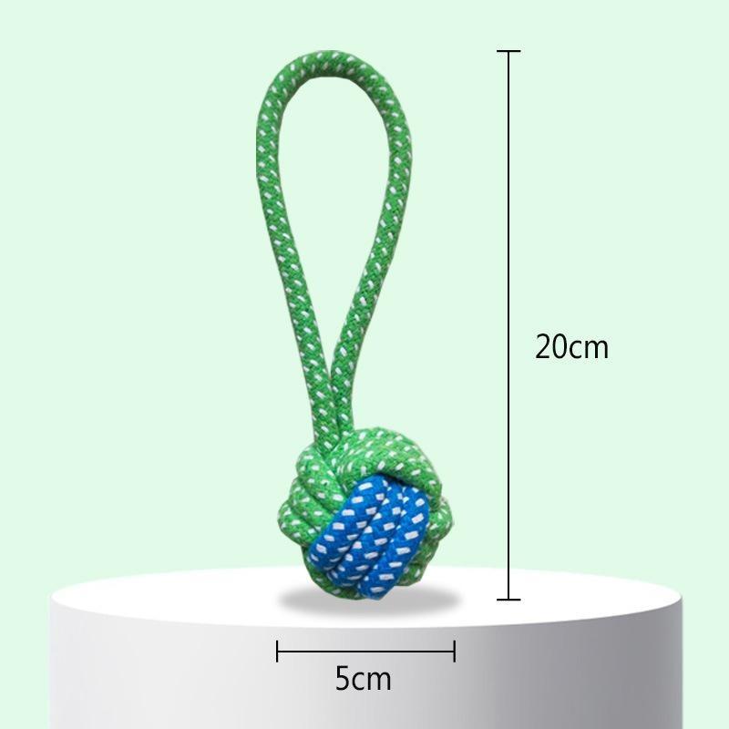 Nibble Pet Dog Toy Puppy Tooth Cleaning Rope Knot Dog Training Toys Resistant Dog Rope Toys Grinding Teeth Pet Cotton Rope