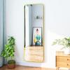 Full-Length Floor-Standing Wall-Mounted Dressing Mirror for Bedroom or Living Room.