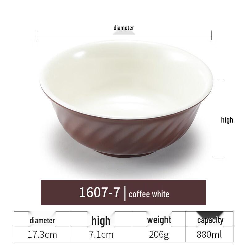 Yipan Melamine Deep Bowls Set