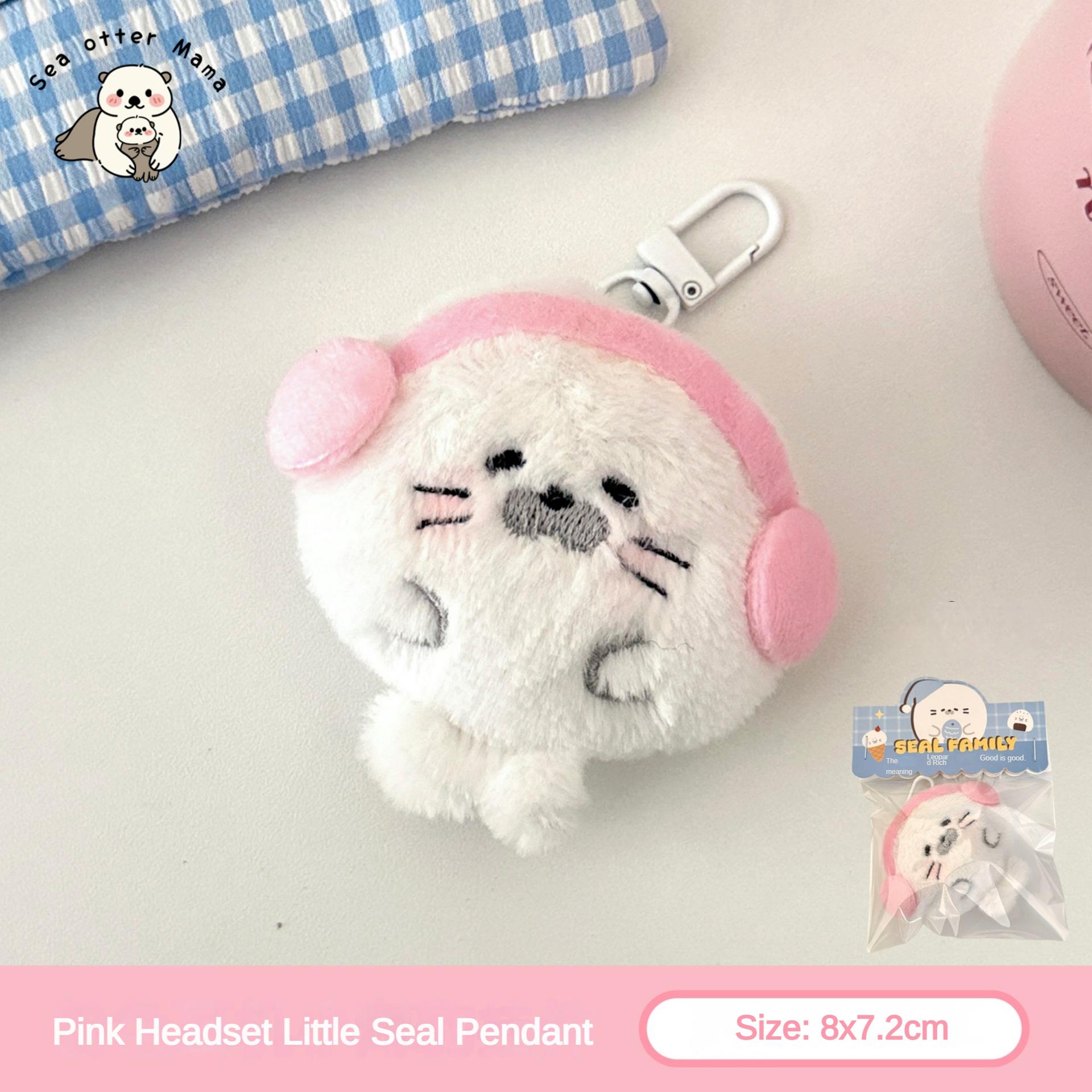 1/4 Pcs Cute Plush Seal Pendant Keychain Decoration Cute Pet Pendant