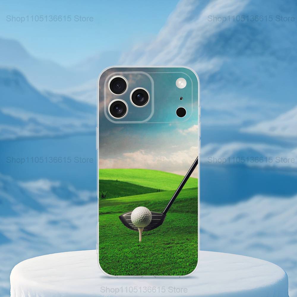 Sport Golf Ball For iPhone 12,Mini,16,X,13,XR,15,Pro,17,Plus,11,Max,14,SE,XS,Transparent Soft Cover Case