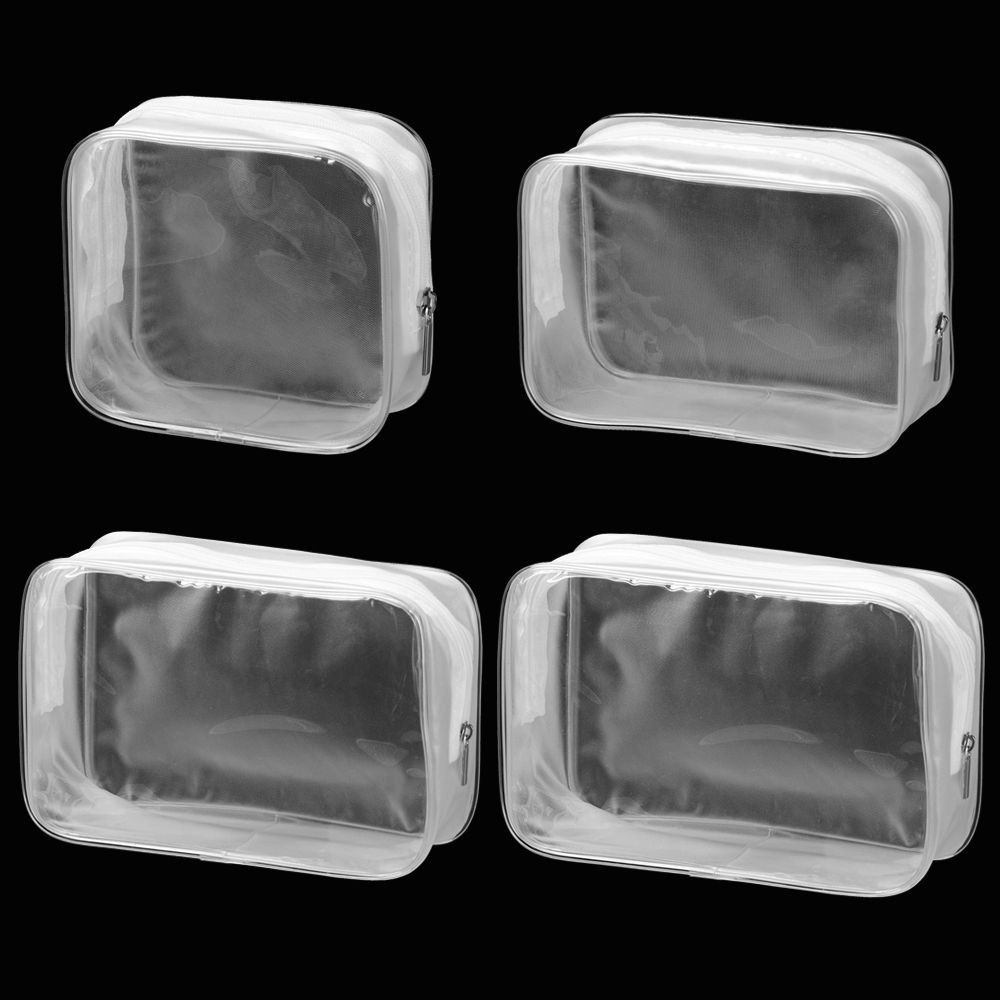 Transparent Printing Travel Organizer Zipper/Self Sealing Beautician Cosmetic Bag