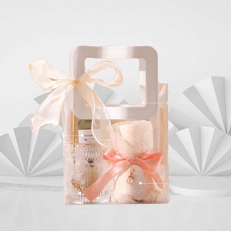 Подарочный набор тисненых стеклянных чашек