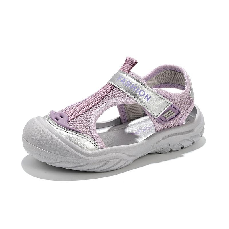 Girls' Sports Sandals Summer Mesh Hollow Breathable Children's Fashion Comfortable Casual Shoes Lightweight Chunky Sneakers