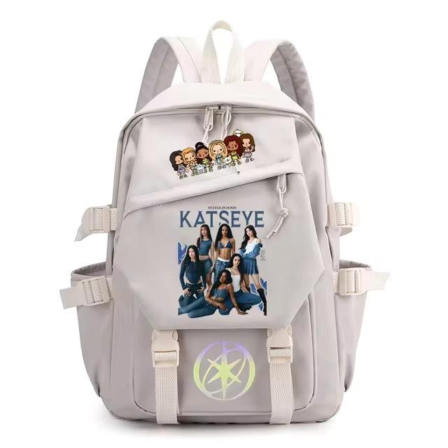 Kpopkatseye Backpack Student Multifunctional Large Capacity School Bag Girls Travel Backpack Girls Backpack