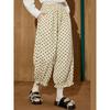 Coolhut Polka Dot High-Waisted Loose Casual Pants Elastic Waist Lantern Pants Slimming Winter New Cropped Pants for Women