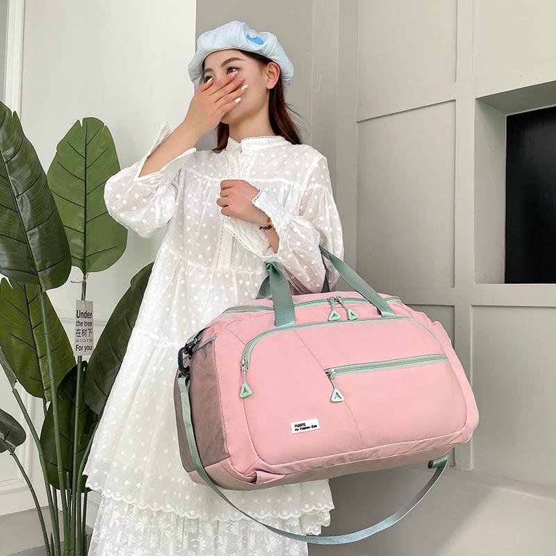 Fashionable Multi-functional Large-capacity Shoe Bin Hand-heat Travel Bag Dry and Wet Separation Sports Gym Bag Can Be Used To Pull Rod