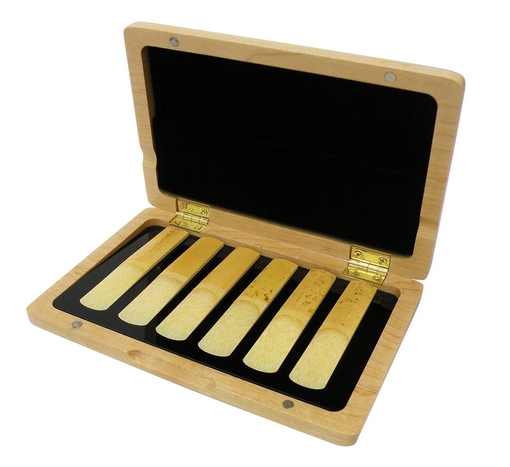 Vivace Wooden Reed Case for Clarinet and Alto Natural Saxophone,
