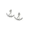 Arc Rear Hanging Earrings, High-end Niche Design, Female Versatile and Exquisite Female Stud Earrings