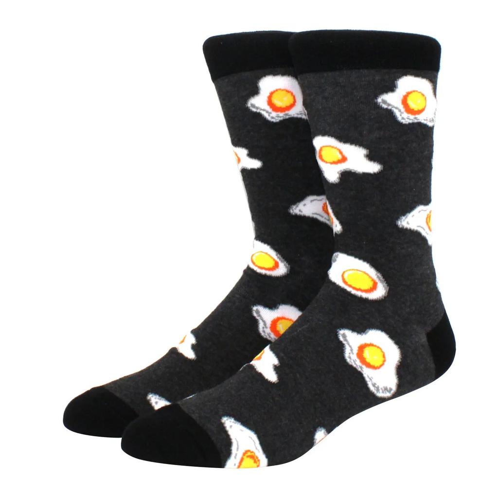 Large Size New Happy Funny Couple Trendy Socks Funny Personalized  Cartoon Jacquard Long tube cotton socks