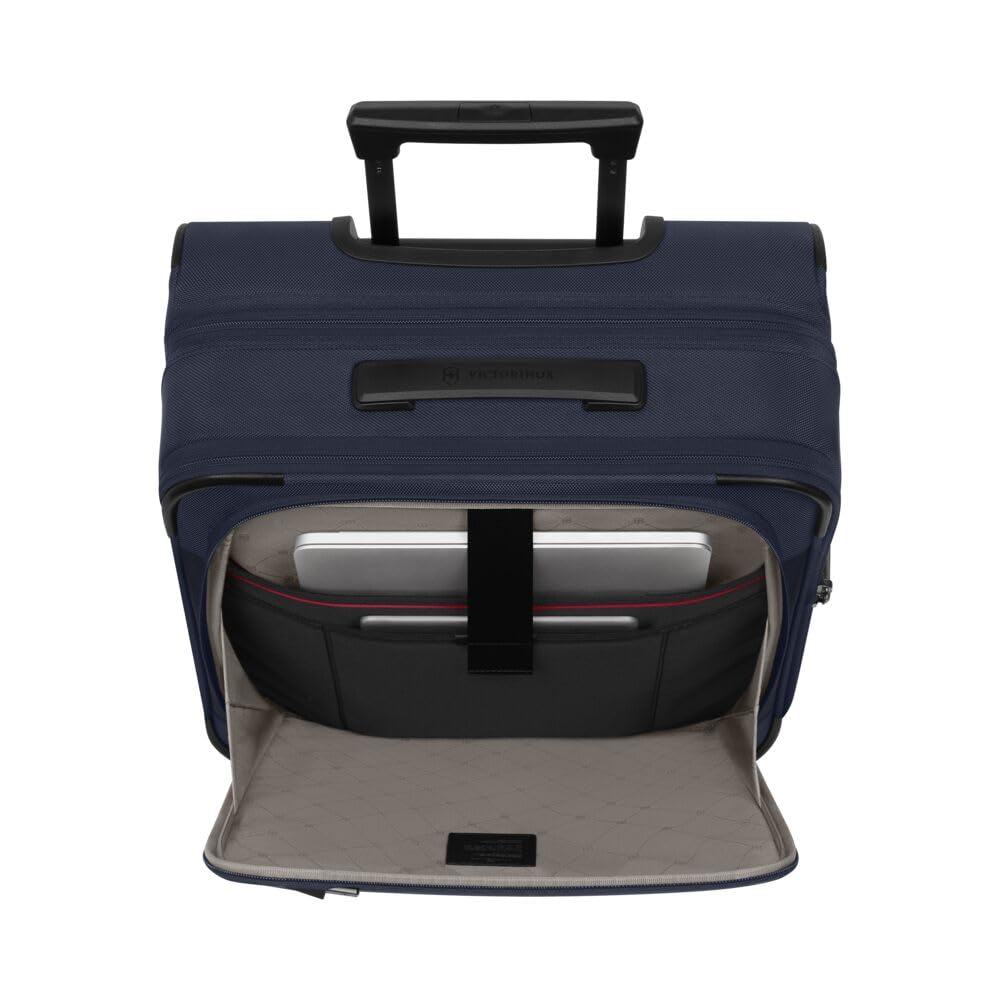 Victorinox Werks Traveler Global Suitcase with 8 Includes Laundry Garment TSA ID Expandable Navy Ideal for and Overseas Product 653658 7.0 Carry-On