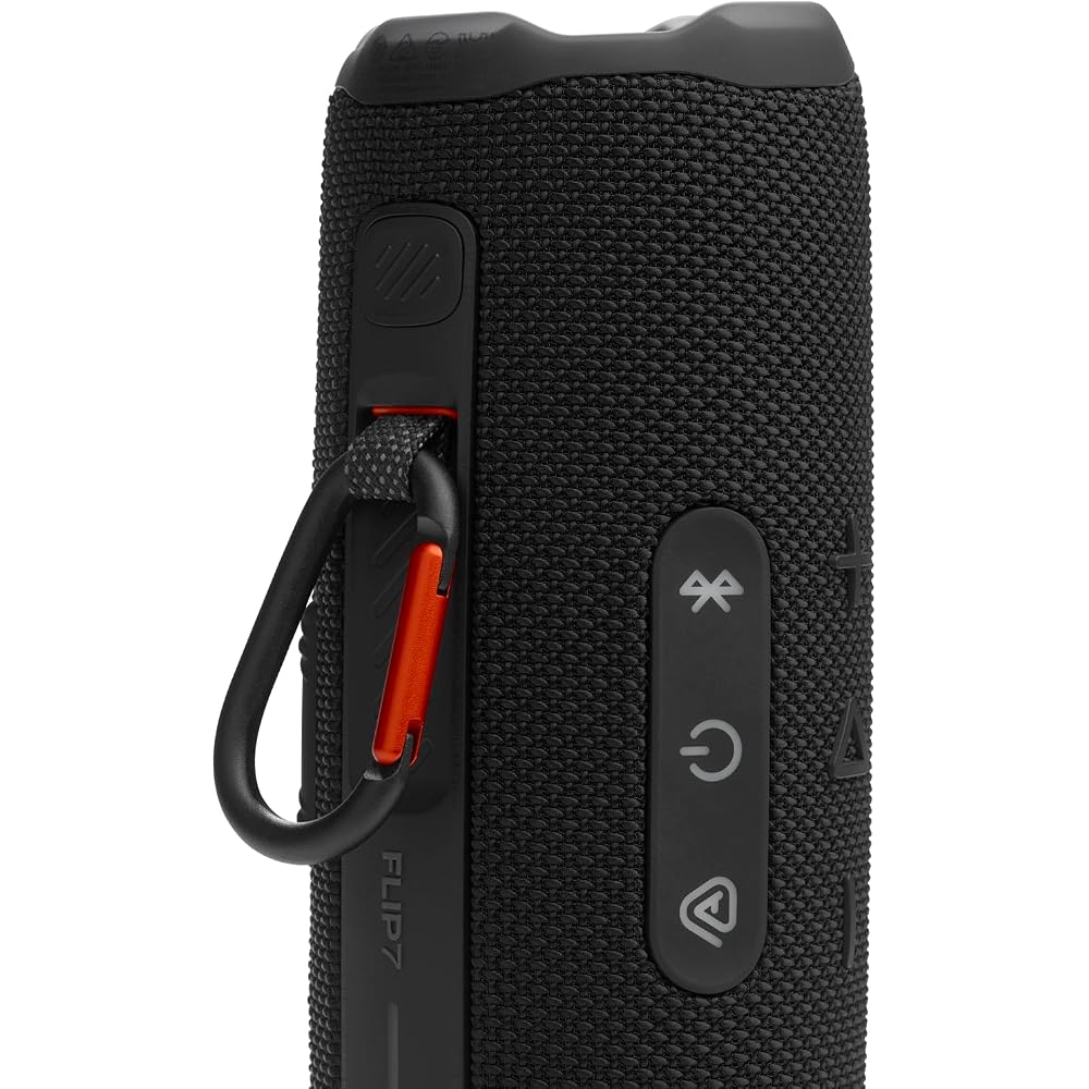 JBL FLIP 7 / Portable Speaker / Bluetooth Compatible / IP68 Dustproof & Waterproof / USB-C / App Compatible / Strap & Carabiner Included / AURA CAST M