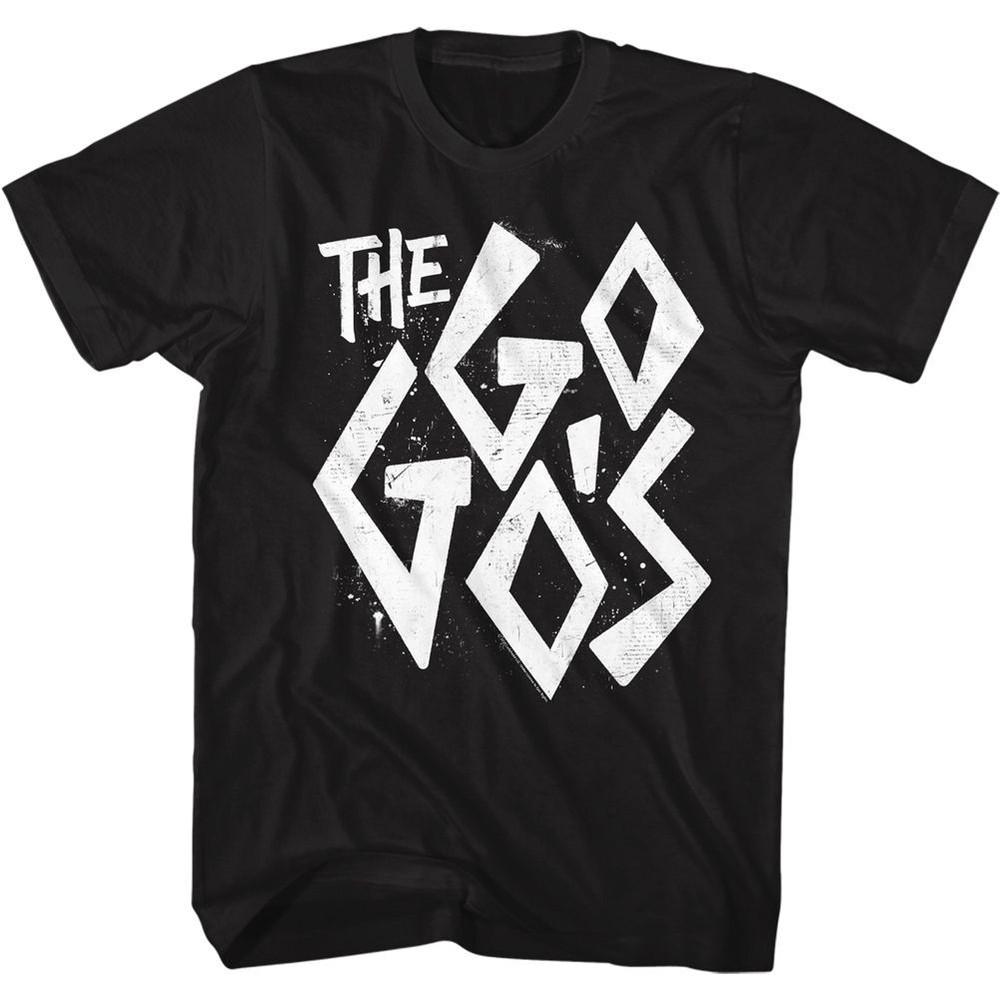 The Gogos Distress Logo Music Shirt XL