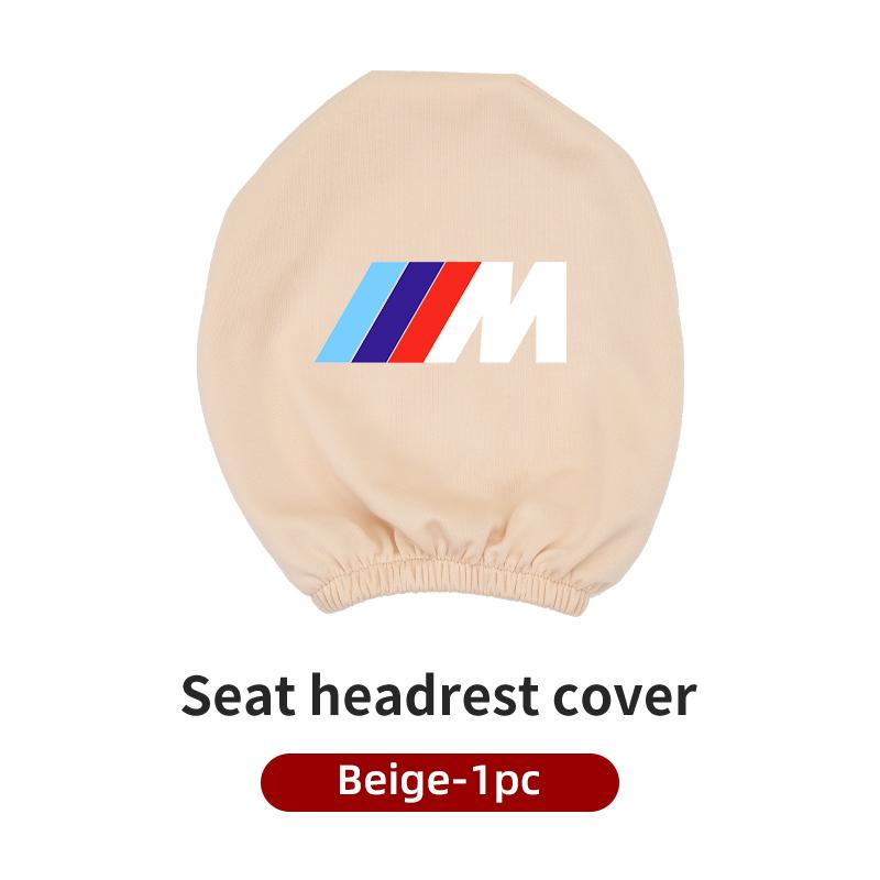 

Hot 2025 Car Seat Headrest Protective Cover Anti-Dirty Pillow Protector For BMW 1 2 3 5 7 Series X1X2X3X4X5X6 G20 G30 G11 G12 M3 бежевий