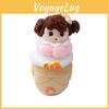 Cartoon Stuffed Toy Keychain With Pp Cotton Filling For Bag And Key Decoration