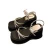 Fashion New Summer Thick Sole Height Increasing Design Exposed Toe Slippers Sexy Wedge Heel Slippers Fashionable Sandals