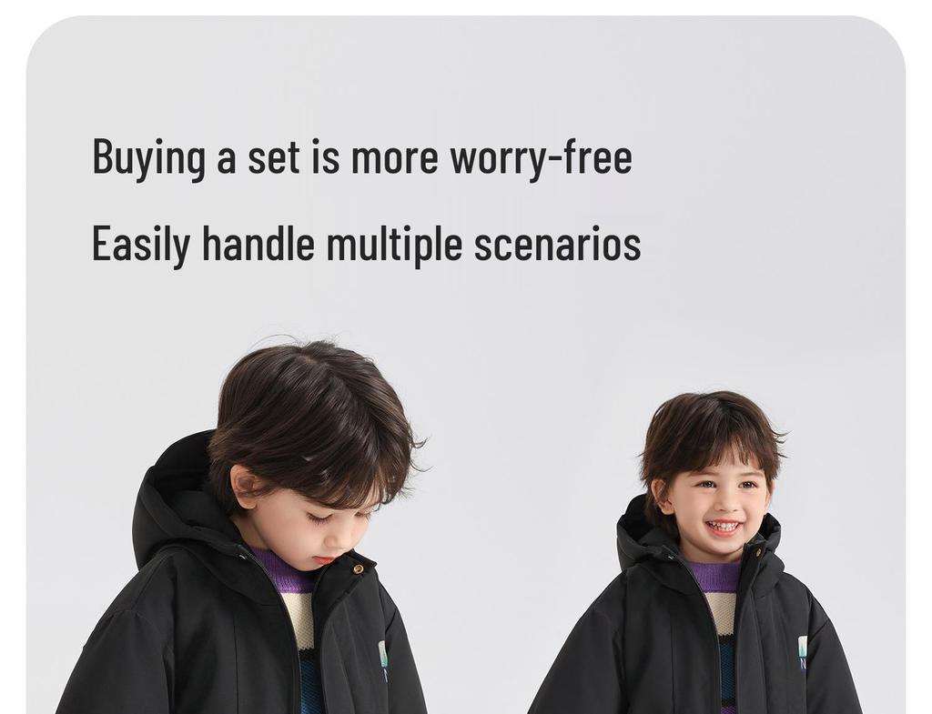 European Boys' Warm Waterproof Cotton Jacket - Winter 2025 Collection for Toddlers & Children