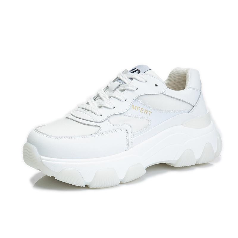 Absorbent sole dad shoes spring 2025 new color matching running shoes children's thick sole heightening shoes casual sports women's shoes