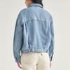 Levis Type 3 Solid Color Spliced Comfortable Long Sleeve Denim Jacket Women Jackets Light-Blue A1743-0043
