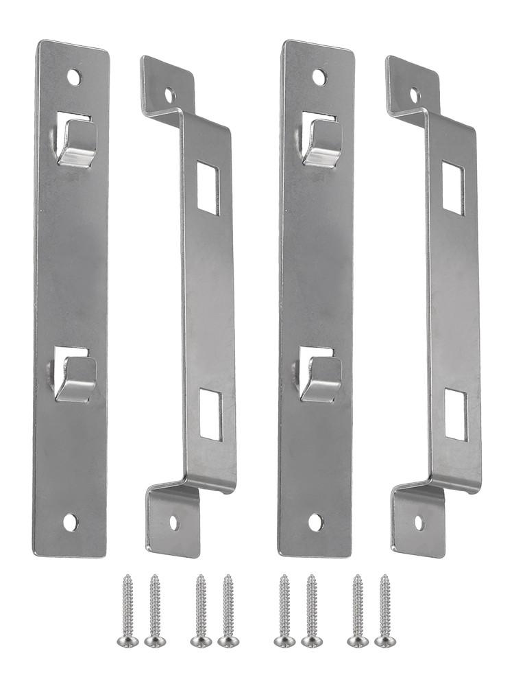 Stainless Steel Hanger Bracket Sturdy Tools Wooden 2 sets