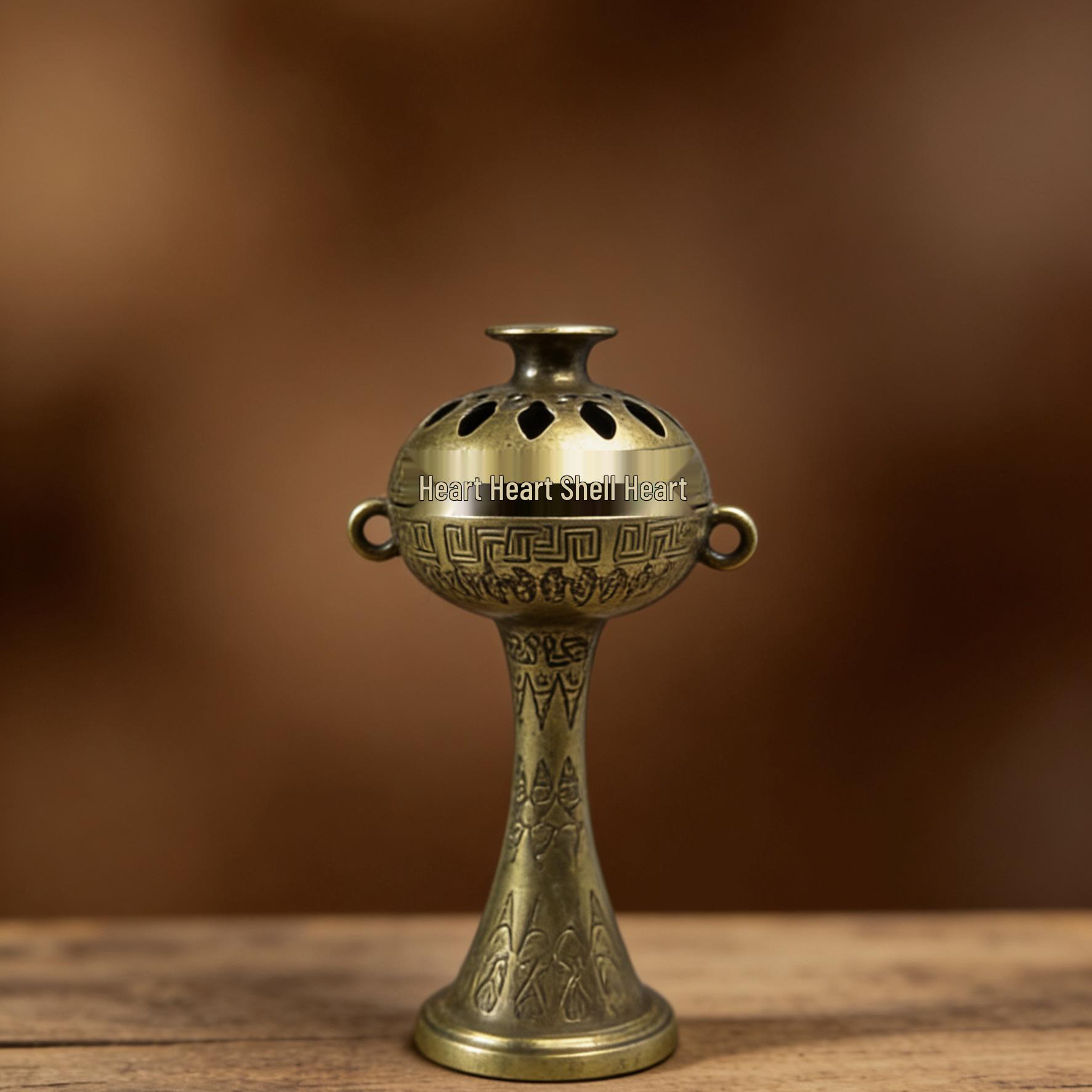 Auspicious Cloud Alloy Sandalwood Incense Burner - Creative Indoor Home Decoration for Tea Ceremonies.