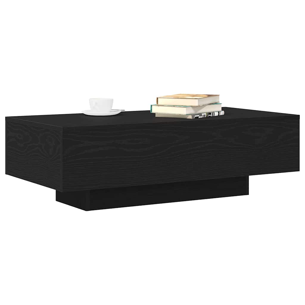 Coffee Table Black Oak Effect 100 x 49.5 x 31 cm