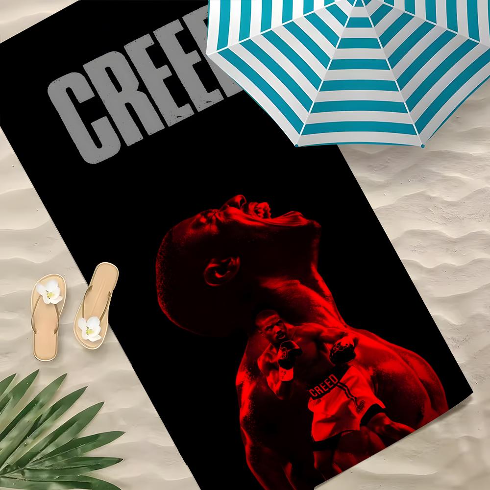 Athlete Creed Towel Polyester Beach Towel Quick Dry Sand Free Bath Towel for Summer Pool Travel Vacation