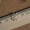 100 X Snowflake Flatback Embellishments Christmas Craft Diy Tools