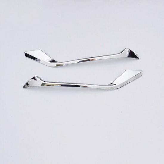 For Honda HR-V Vezel 2016-2022 ABS Chrome Rear Fog Light Eyelid Molding Strip 2X