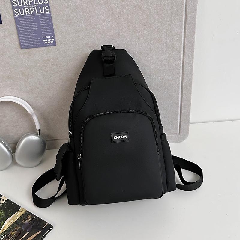 

Зимняя повседневная многофункциональная нейлоновая нагрудная и плечевая сумка – Унисекс универсальный модный рюкзак чёрный