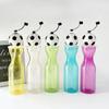 5Pcs Random Color Soccer Ball Water Bottle with Straw Plastic Football Drinking Cup for Kids Sports Party Favors
