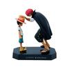 One Piece Anime Characters Red Headed Shanks and Luffy Set Figurines - Anime Character Collection Desktop Car Decoration Gift Height 15cm
