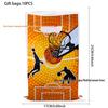 NBA Season Party Tableware: Basketball-Themed Plates, Napkins, and Tablecloth for Fan Birthdays and Celebrations.