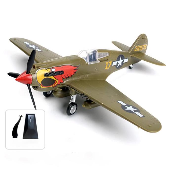 1/48 WWII Fighter Model AirForce P-40 Tomahawk Military Flying Tigers Warplane P51 MUSTANG F4U BF109 Fighter Model Puzzle Toys