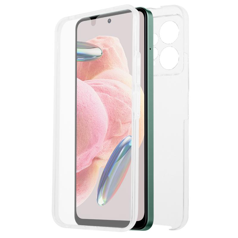 

For Xiaomi Redmi Note 12 4G Anti-drop Phone Case TPU Frame+Acrylic Back+PET Front Cover Phone Protector A