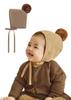 Konny Winter Bonnet Bootie Set Cold 6 12 Months Bonnet 6 [Konny] & Hat, Shoes, Socks, Protection, Baby, Months, (#2 Only Mocha, Months)