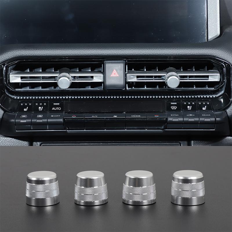 För Toyota Land Cruiser Prado 250 LC250 2024+ Aluminiumlegering Bilsidans luftuttag Körlägesknopp Ring Bilinredning Tillbehör