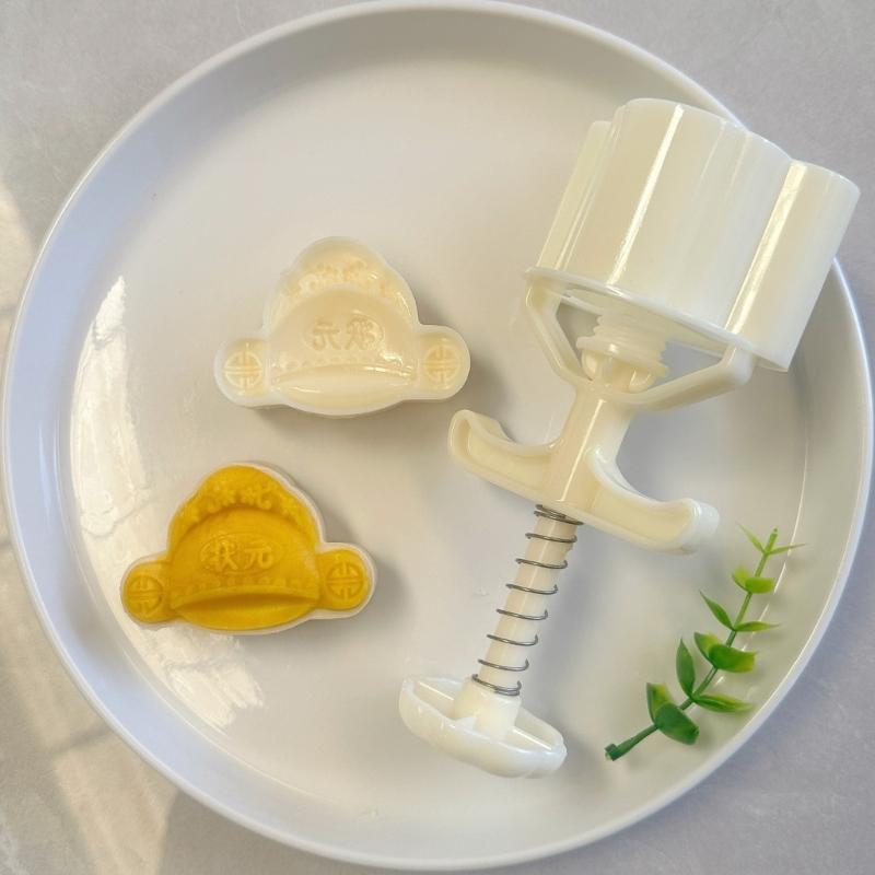 Hat Rabbits Moon Cake Press Molds Cookie Stamps Chinese MidAutumn Moon Cake Maker Decorating Tool for Making Cookie