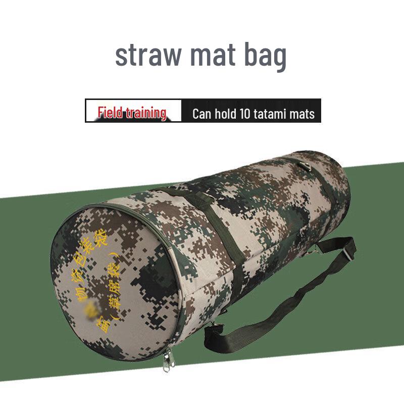 Portable Single Shoulder Straw Mat Carry Bag