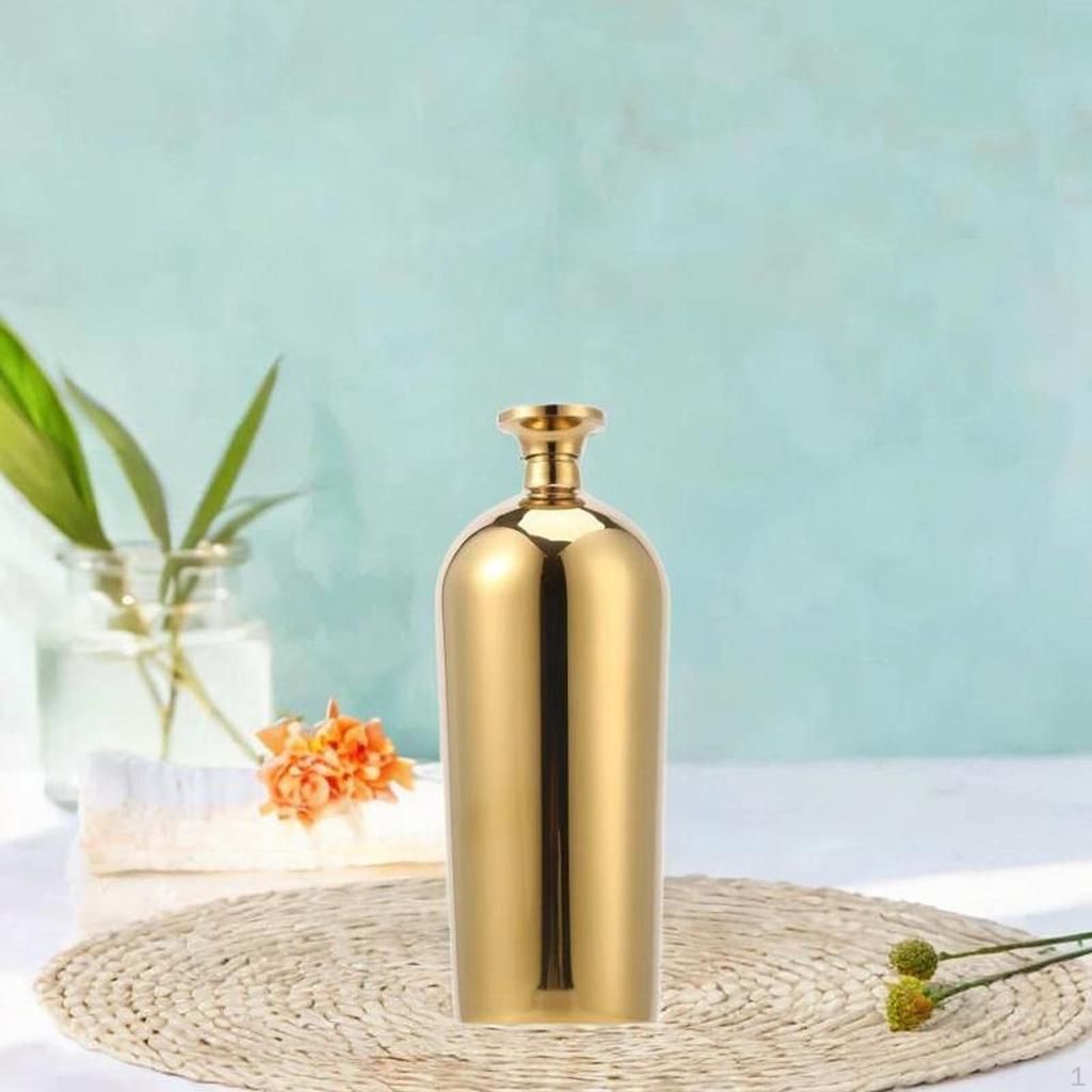 Edelstahl Flachmann Hüfttrinken für Frauen Männer Dekorative Taschenweinflasche