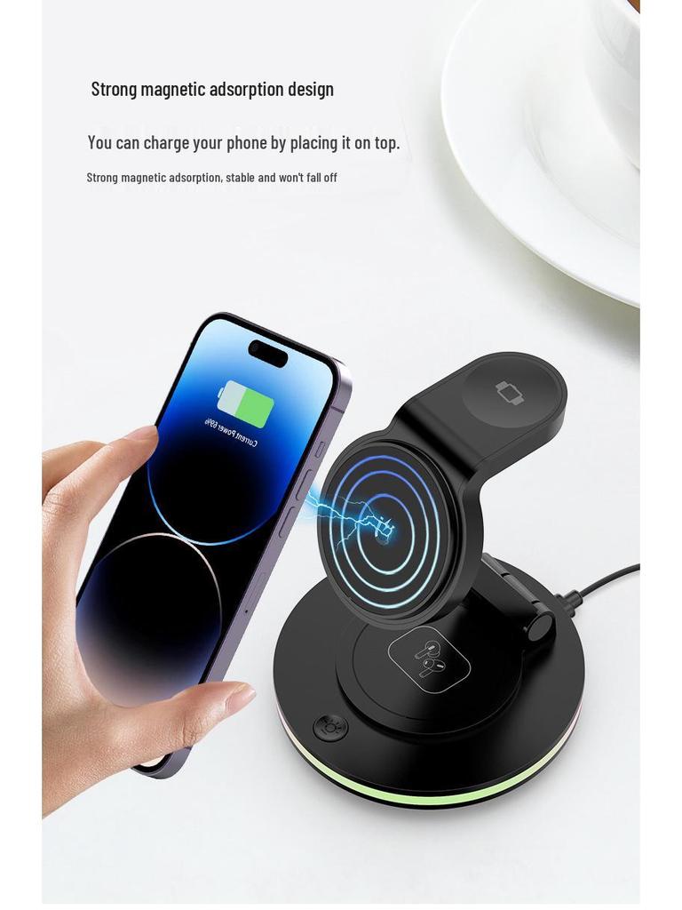Foldable 4-in-1 Magnetic Fast Charging Desktop Charger
