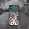 Christmas Phone Case for IPhone 16 15 14 11 Pro Max 14 Plus X XS XR 12 13 Mini Hand Painted Winter Snow House Matte Funda Cover