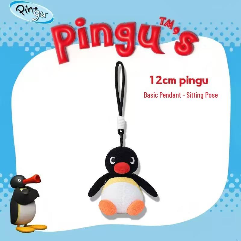 Portachiavi Peluche Pinguino Originale Bambola Ornamento per Zaini