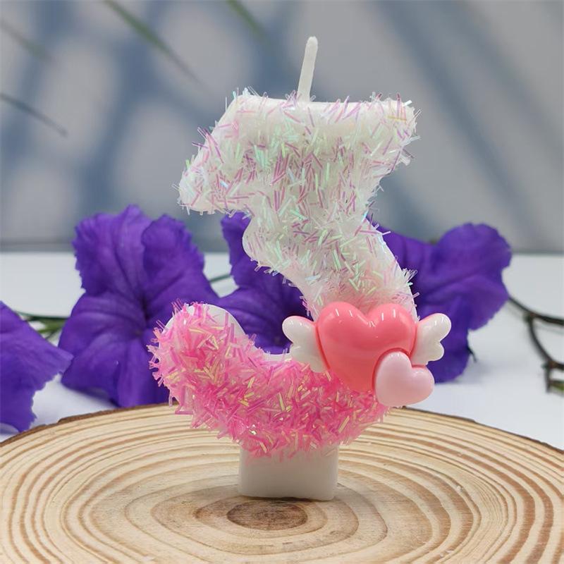 Creative Shapes, Brilliant Colors, Arrow-piercing Digital Candles, Birthday Cake Decorations, Various Specifications