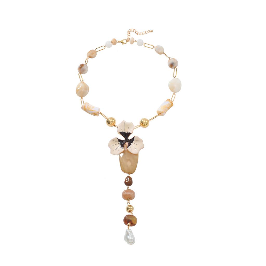 Women's Beach Natural Wind Light Luxury Large Flower Necklace