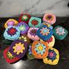 Two girls 50pcs/lot Handmade Original 75cm Trade Hand Crochet Coaster Handmade Cup Mat Po Props Placemat Decorative Mat
