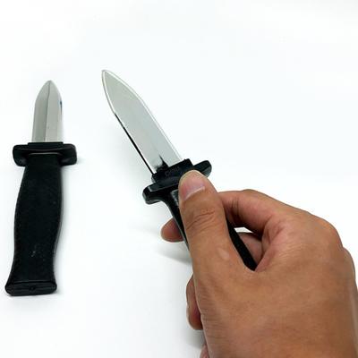 Simulační řezák Jednoduchý Realistický Zajímavý Zábavný Trik Parodie Protiskluzový Falešný Žert Teleskopická Dýka Hračka Rekvizita pro Zábavu