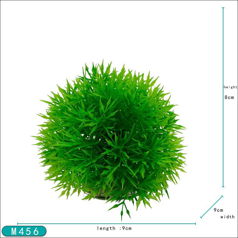 Micro Landscape Sand Table Home Decoration Grass Ball Ornaments Ecological Tank Aquascape Plastic Fake Aquatic Simulation Plants